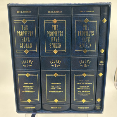 The Prophets Have Spoken - 3 Vol + Index  1999 LDS Faux Leather Complete Box Set-image