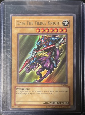 Gaia The Fierce Knight LOB-006 The Legend of Blue Eyes White Dragon Ultra Rare-image