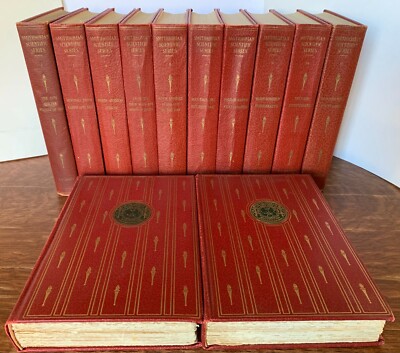 Smithsonian Scientific Series 1934 RED LEATHER SIGNED! 12 Vol Complete Excellent-image