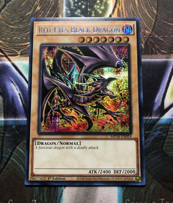 *** RED-EYES BLACK DRAGON *** PRISMATIC SECRET RARE MP24-EN054 (MINT) YUGIOH!-image