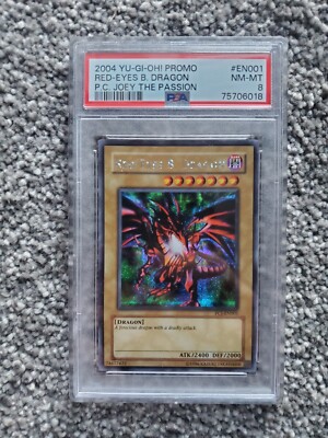 Yugioh Red-Eyes B. Dragon PSA 8 PCJ-EN001  2004-image