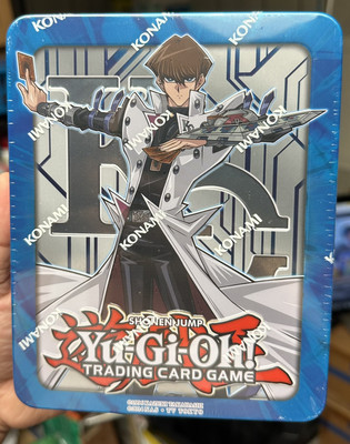 Yugioh Mega Tin 2017 Factory Sealed 1st ED Seto Kaiba - Blue-Eyes White Dragon-image