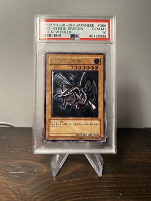 2002 Yu-Gi-Oh! Japanese The New Ruler Red-Eyes Black Dragon #301-056 PSA 10 GEM-image