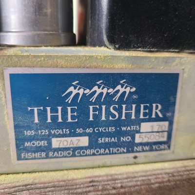 Fisher 70AZ 25w Mono Tube Amplifier For Restoration, 1956. Untested, As Is. -image