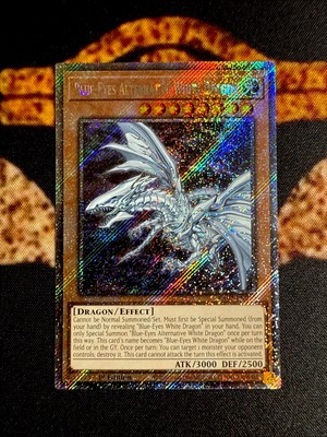 BLUE EYES ALTERNATIVE WHITE DRAGON • PLATINUM SECRET RARE • RA02-EN010 • NM-image