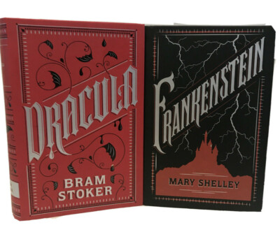 ❤️DRACULA by Bram  Stoker- FRANKENSTEIN by Mary Shelley Flexi Bound NEW-image