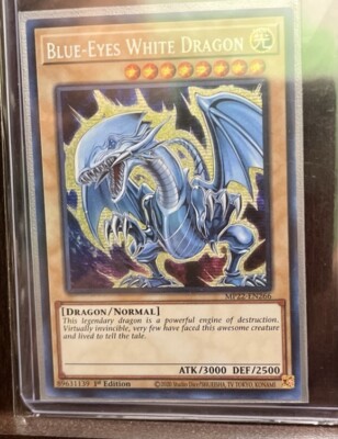 YUGIOH! Blue-Eyes White Dragon MP22-EN266 Prismatic Secret 1st Edition NM-image