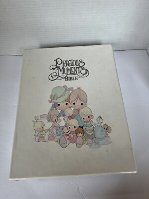 Precious Moments Bible Family Edition NKJV Illustrated Leather Gilded In Box-image