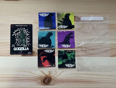 Godzilla Sticker Set 6 Trading Cards The Art Exhibit Limited-image