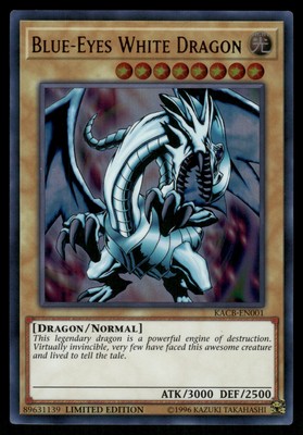 Yugioh! Blue-Eyes White Dragon KACB-EN001 Ultra Rare VLP-image