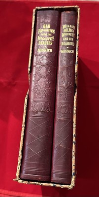 SET OF 2 FAVORITES FROM THE MCGUFFEY READERS Harvey Minnich 1936 1st ed leather-image