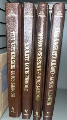 SACKETT STARTER SET Louis L'Amour Leatherette Edition Western 4 novels-image