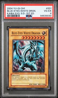 2004 Yu-Gi-Oh! TCG Blue-Eyes White Dragon Kaiba Evolution SKE-001 1st Edition...-image