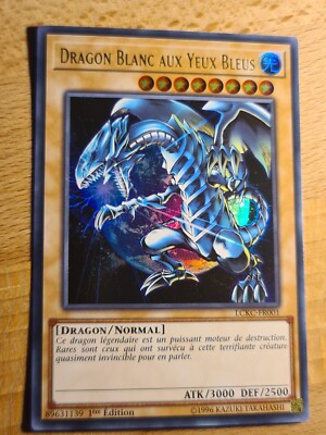 Blue-Eyes White Dragon V.2●YUGIOH●LCKC●2018●FRENCH●ULTRA RARE●1st ED●NM #06407-image