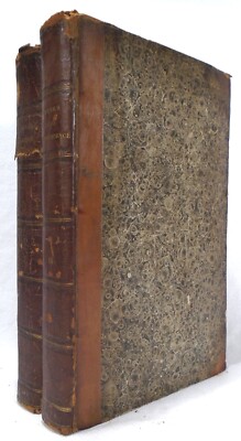 WILIAM COWPER Private Correspondence LEATHER 2 Volume Set Early Edition 1824-image