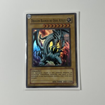 Yugioh (NM) Blue-Eyes White Dragon DL1-S001 Super Rare Spanish Duelist League 1-image