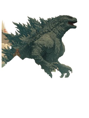 Godzilla Ukiyo-E V3 Vinyl Car Decal Sticker – Waterproof & UV-Resistant-image