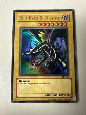 Yugioh: Red-Eyes B. Dragon - SDJ-001 - Ultra Rare - Unlimited - LP-image