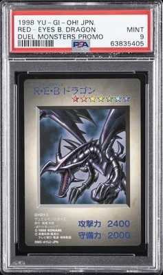 1998 YU-GI-OH! JPN DUEL MONSTERS PROMO RED-EYES B. DRAGON PSA 9-image