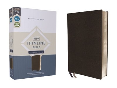 NIV, Thinline Bible, Passaggio Setting, Leathersoft, (Leather Bound) (UK IMPORT)-image