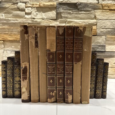 BATTLES and LEADERS of the CIVIL WAR 1888 Grant-Lee Edition Leather 8 Volume Set-image