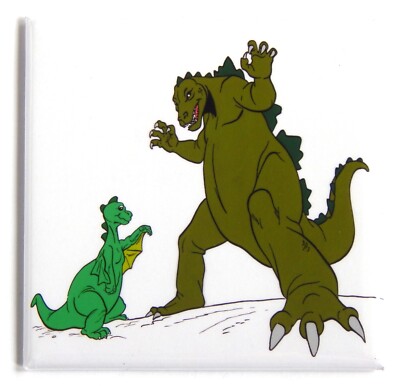Godzilla and Godzooky FRIDGE MAGNET-image