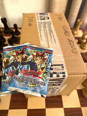 Yugioh Legends of Blue Eyes White Dragon 1st Edition SEALED CASE 140 Boosters-image