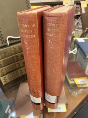 BEER - HISTORY OF BRITISH SOCIALISM -  RARE 1929 Set Of 2-image