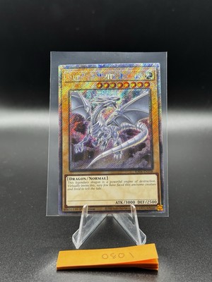 Blue-Eyes White Dragon (8th Art) (Platinum Secret Rare) RA04-EN108 Quarter...-image