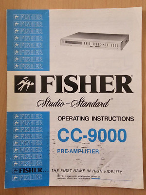 Vintage Fisher CC-9000 Pre-Amplifier Operating Instructions - 1980     F-image