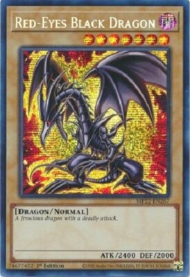 *** RED-EYES BLACK DRAGON *** PRISMATIC SECRET RARE ALTERNATE ART (MP22) YUGIOH!-image