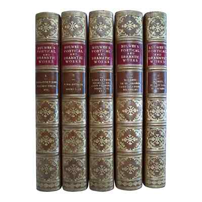 The Poetical and Dramatic Works of Sir Edward Bulwer Lytton - 5 Vol. Set 1852-54-image