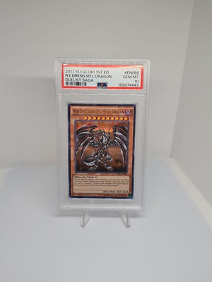Red Eyes Darkness Metal Dragon DUSA - EN068 1ST EDITION PSA GEM MINT 10-image