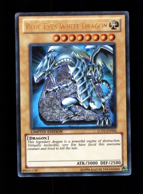 YU-GI-OH! BLUE-EYES WHITE DRAGON LC01-EN004 LIMITED EDITION ULTRA RARE TCG-image