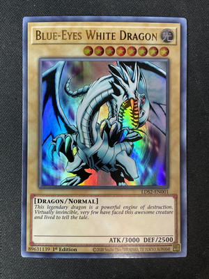 Yu-Gi-Oh TCG #LDS2-EN001 Blue-Eyes White Dragon 1st Edition Ultra Rare NM-image
