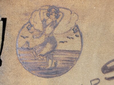 Leather Bound Photo Album 45  Snapshots Men Women Kids 1920s Vtg Ocean View VA-image