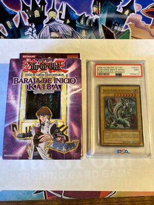 2004 Yugioh Blue-Eyes White Dragon 1st Edition SKE-SP001 Super Rare PSA 9-image