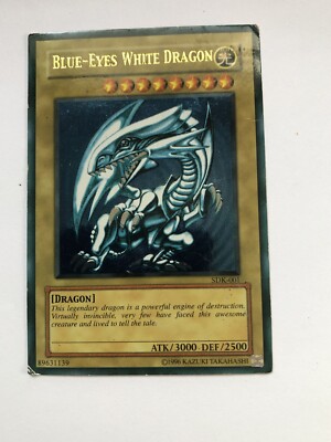 *** BLUE EYES WHITE DRAGON *** ULTRA RARE SDK-001 ORIGINAL YUGIOH! LP-image