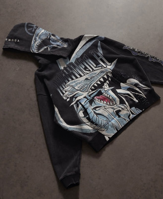YOUNG LA X YU-GI-OH “BLUE EYES WHITE DRAGON” HOODIE XXL-image