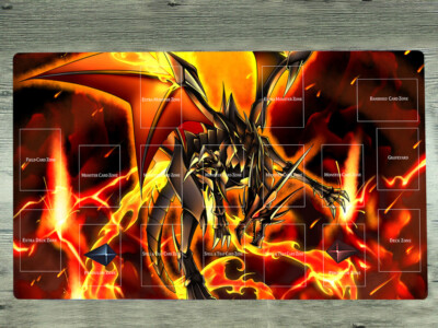 YGOmat Playmat YGOmat CCG TCG Mat Red-eyes Black Flare Dragon Card Game Mat-image
