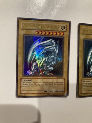 2002 Yu-Gi-Oh! Starter Deck Kaiba Blue-Eyes White Dragon #SDK-001- 2 CARDS-image