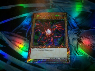 Red-Eyes Black Dragon 4th Art 1st Ed Platinum Secret Rare RA04-EN109-image