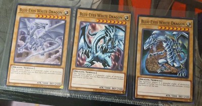 3x Blue-Eyes White Dragon 3 Artworks Common SDWD Yu-Gi-Oh! TCG-image