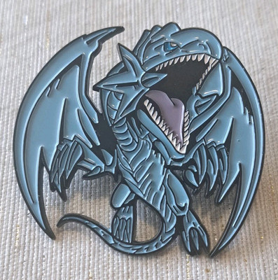 Yu-Gi-Oh! Blue-Eyes White Dragon Lapel Pin Metal Badge Brooch-image