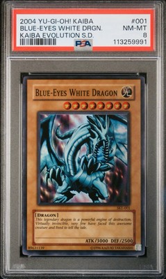 2004 YU-GI-OH! SKE-001 Blue-Eyes White Dragon Kaiba Evolution S.D. NM-MT PSA 8 !-image