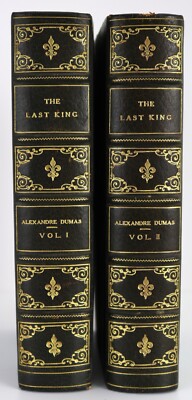 Leather Bound 2 Volumes The Last King by Alexandre Dumas 1851-image