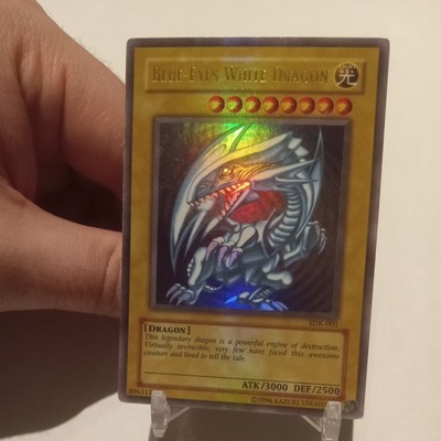 Blue-Eyes White Dragon HOLO BLEED ERROR SDK-001 Ultra Rare Unlimited Yu-Gi-Oh HP-image