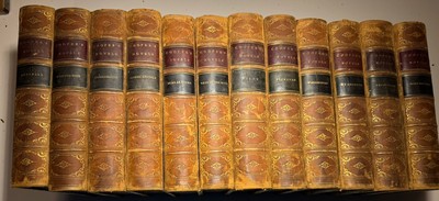 SET OF 12 Of 32 J. FENIMORE COOPER NOVELS 1872 HURD HOUGHTON EDITION HC-image