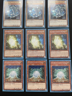 Yugioh Blue Eyes White Dragon Deck Core Lot / Mostly Secret And Ultra Rare  LP -image