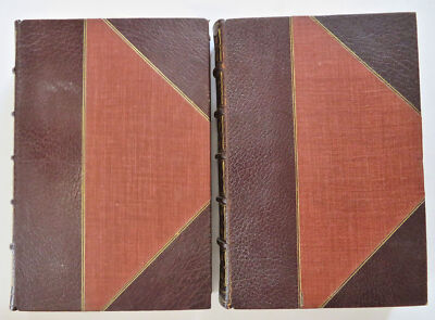 Edward Bulwer Lytton 1892 The Caxtons lovely limited edition 2 vol. leather set-image